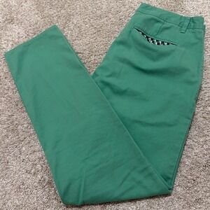 Bonobos Slim Chinos With Alternating Jagged Tooth Lining | Green | 31x32